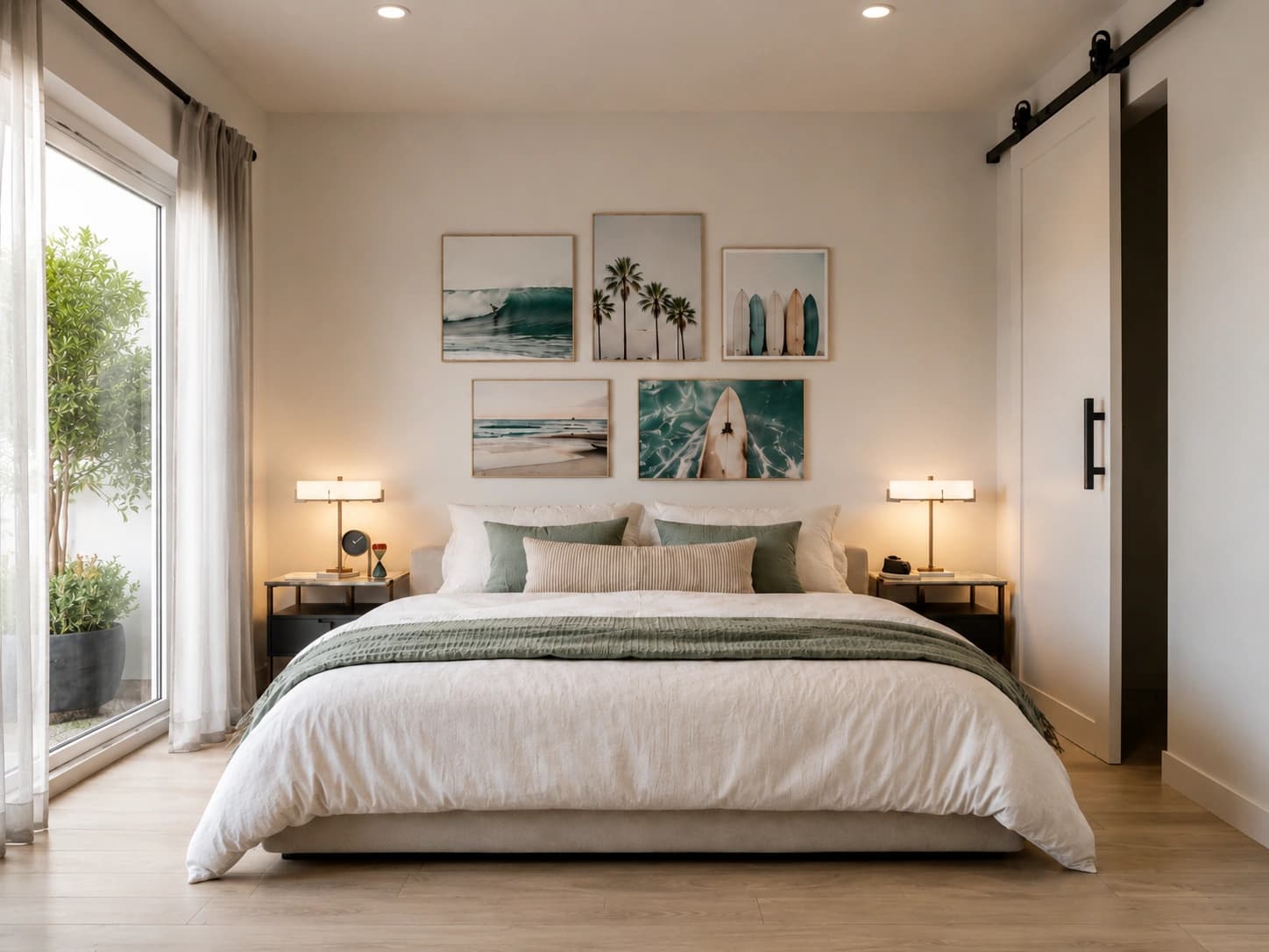 minimalist coastal bedroom retreat