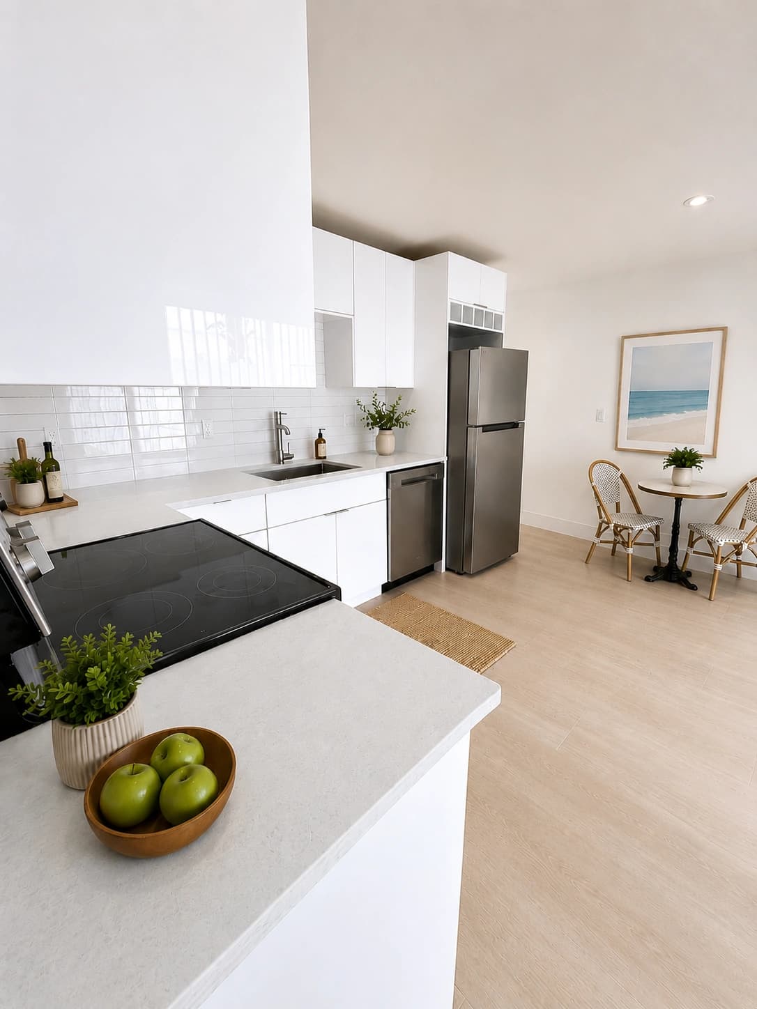 shoreline kitchen staged