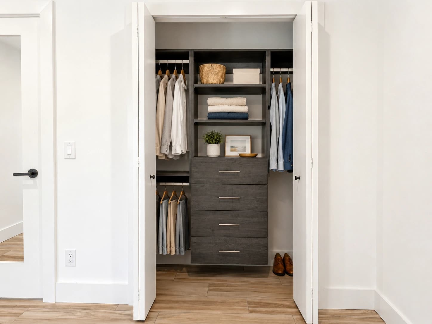 staged closet