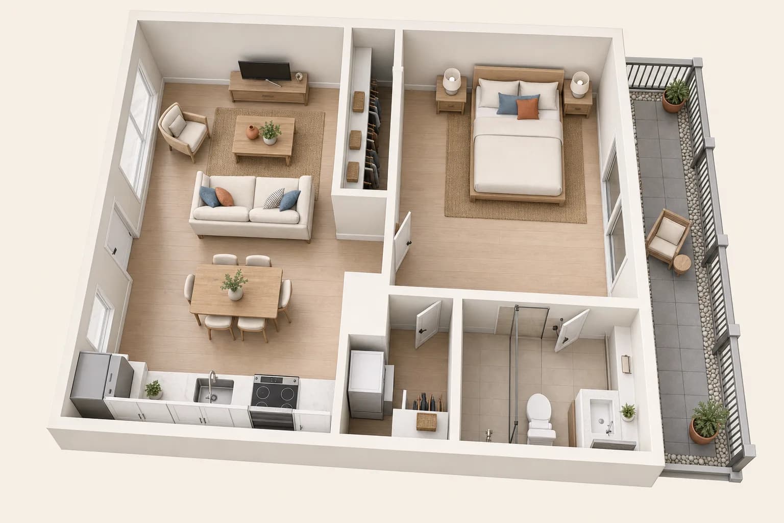 The Wabasso floor plan — The Shoreline at 19th, Vero Beach FL apartments